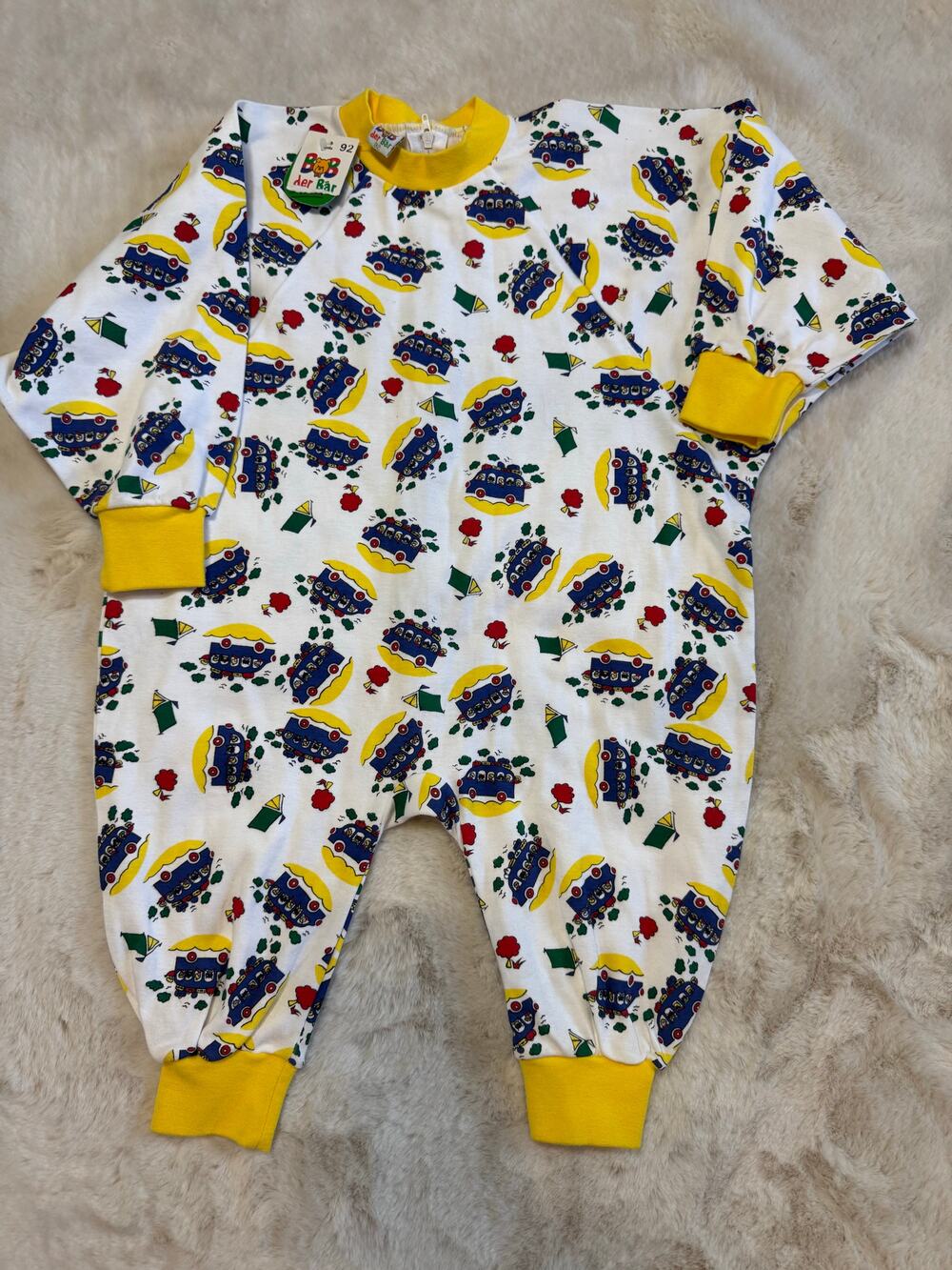 Vintage 80s/90s Deadstock Bob Der Bar Novelty Camping Print Jumpsuit Size 2